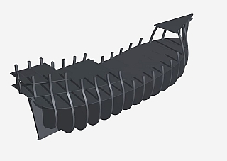 Az új bordaterv 3D grafikája. Így szoktam leellenõrizni az elkészült elemek pontosságát. 