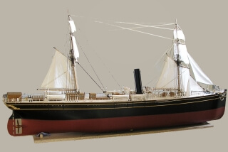 SS CIMBRIA 1867, Hammonia class ocean liner ship model