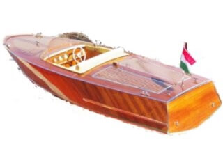 Classic runaboat of the 60's model