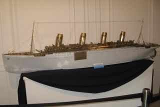 Titanic, ship model of brass