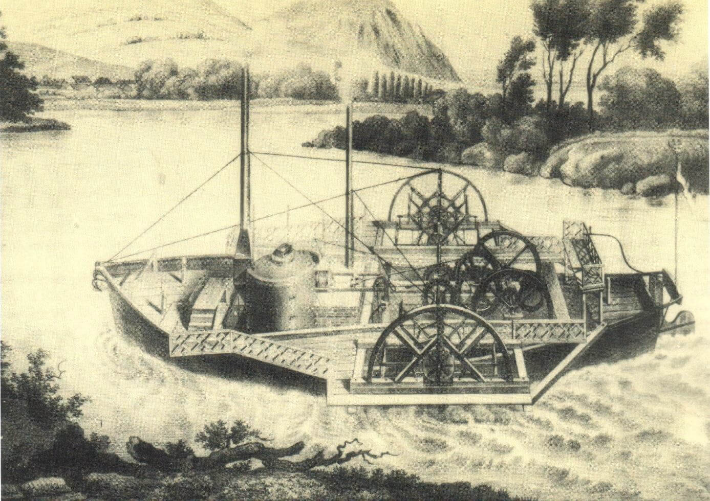 Carolina steam boat 1817