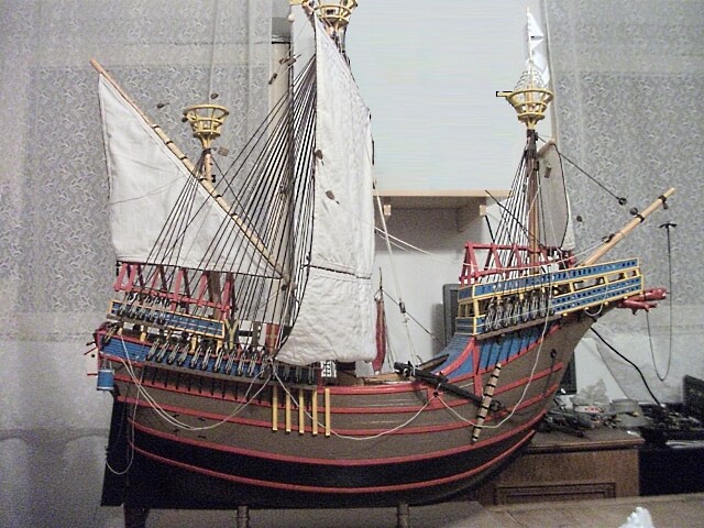 Carrack of XV. century, model ship