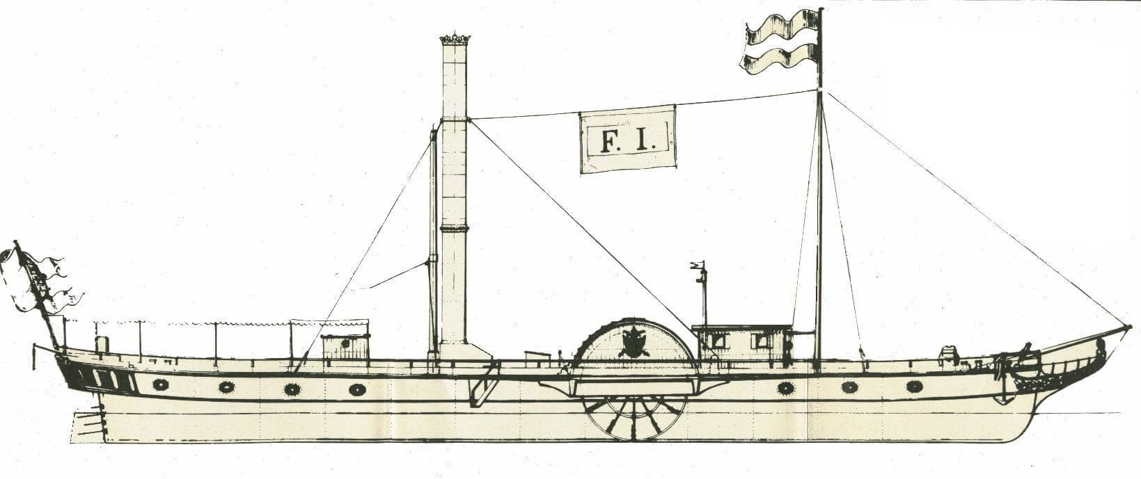 FRANZ I paddlesteamer