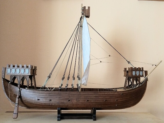 French nef XIII century, model ship