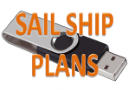 Sailing Ships - Full plans collection , 16GB  USB 3.0 pendrive